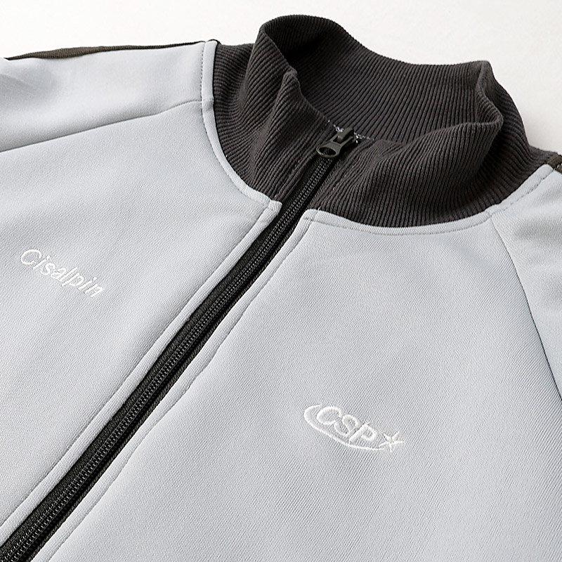 ジャージ ジャケット 袖ライン 子供服 男の子 小学生 中学生 ファッション キッズ ジュニア 長袖 ブルゾン アウター ウインドブレーカー ジップ ポケット付き 女の子 切替 ストリート 大人っぽい ダンス スポーツ 裏地なし ブルー グレー ブラック 130 140 150 160 秋服