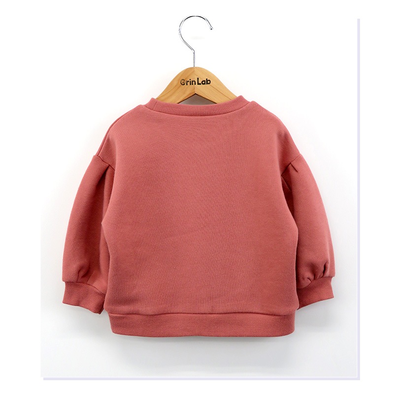 キッズ トレーナー 裏起毛 女の子 ロゴ 子供服 長袖 トップス ( 80-130cm )【 GrinLab グリンラボ 】 ガールズ かわいい プリント 冬服 スウェット ベビー服 80 90 95 100 110 120 130 