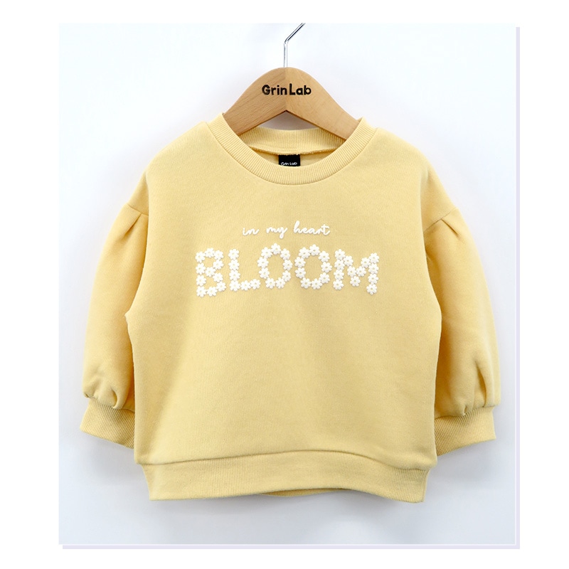 キッズ トレーナー 裏起毛 女の子 ロゴ 子供服 長袖 トップス ( 80-130cm )【 GrinLab グリンラボ 】 ガールズ かわいい プリント 冬服 スウェット ベビー服 80 90 95 100 110 120 130 