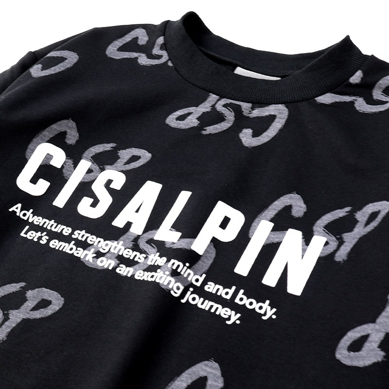 トレーナー スウェット 裏毛 レイヤード風 重ね着風 子供服 男の子 小学生 中学生 ファッション キッズ ジュニア トップス 長袖 プリントトレーナー 女の子 カットソー フロントプリント 総柄プリント ストリート 大人っぽい ダンス スポーツ 起毛なし 130 140 150 160 秋服