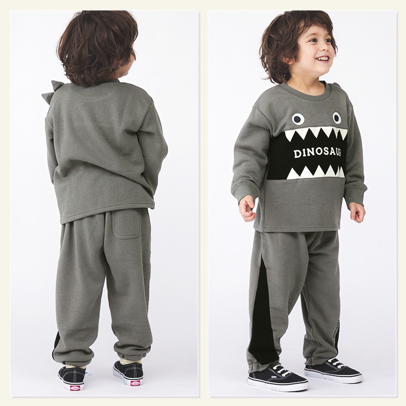 キッズ 裏起毛 ボトムス 男の子 切替 パンツ ( 80-130cm)【 GrinLab グリンラボ 】 子供服 ロングパンツ ボーイズ 長ズボン ロゴ 80cm 90cm 95cm 100cm 110cm 120cm 130cm