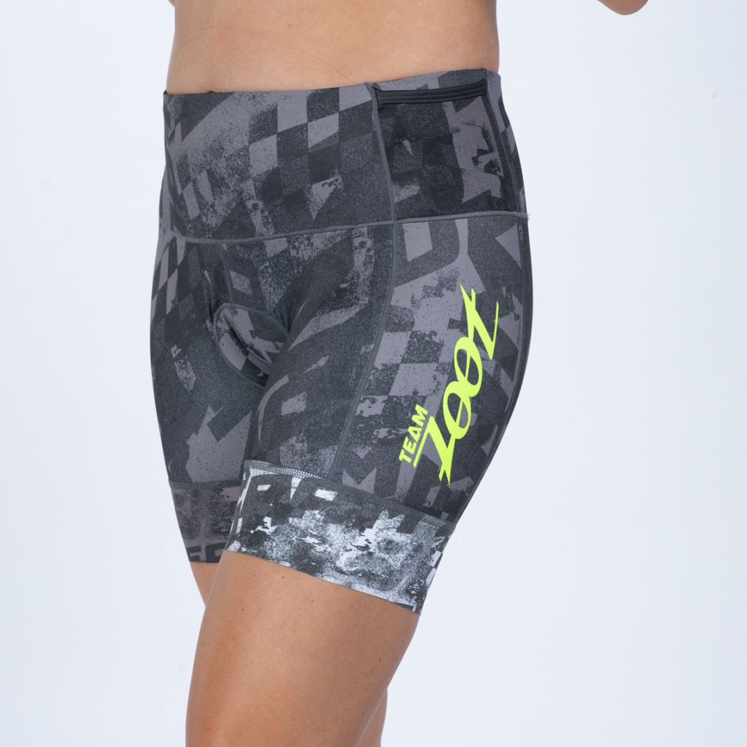【Team Zoot 2026限定】WOMEN TRI 6 SHORT (TZ Afterglow) トライアスロン セパレート 6インチ トライショーツ トライパンツ ボトムス