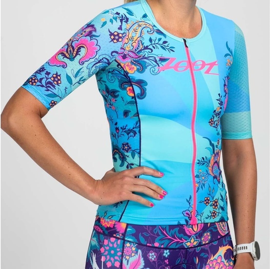 WOMEN TRI AERO JERSEY (UTOPIA)セパレート トップス トライアスロン トライジャージ ZFT15060