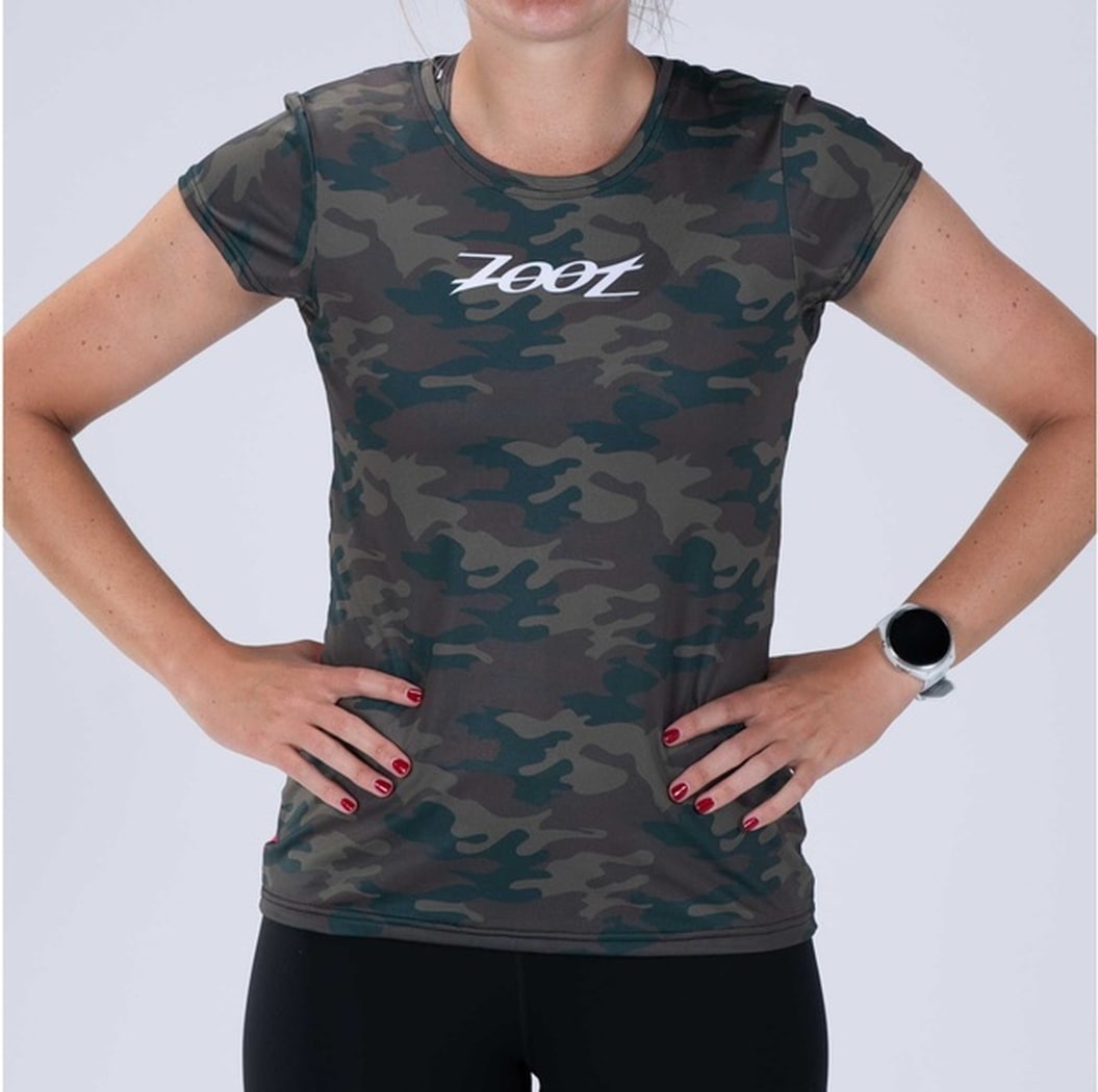 WOMEN RUN TEE (CALI CAMO) レディース アスリート専用 Tシャツ ZFR12069 