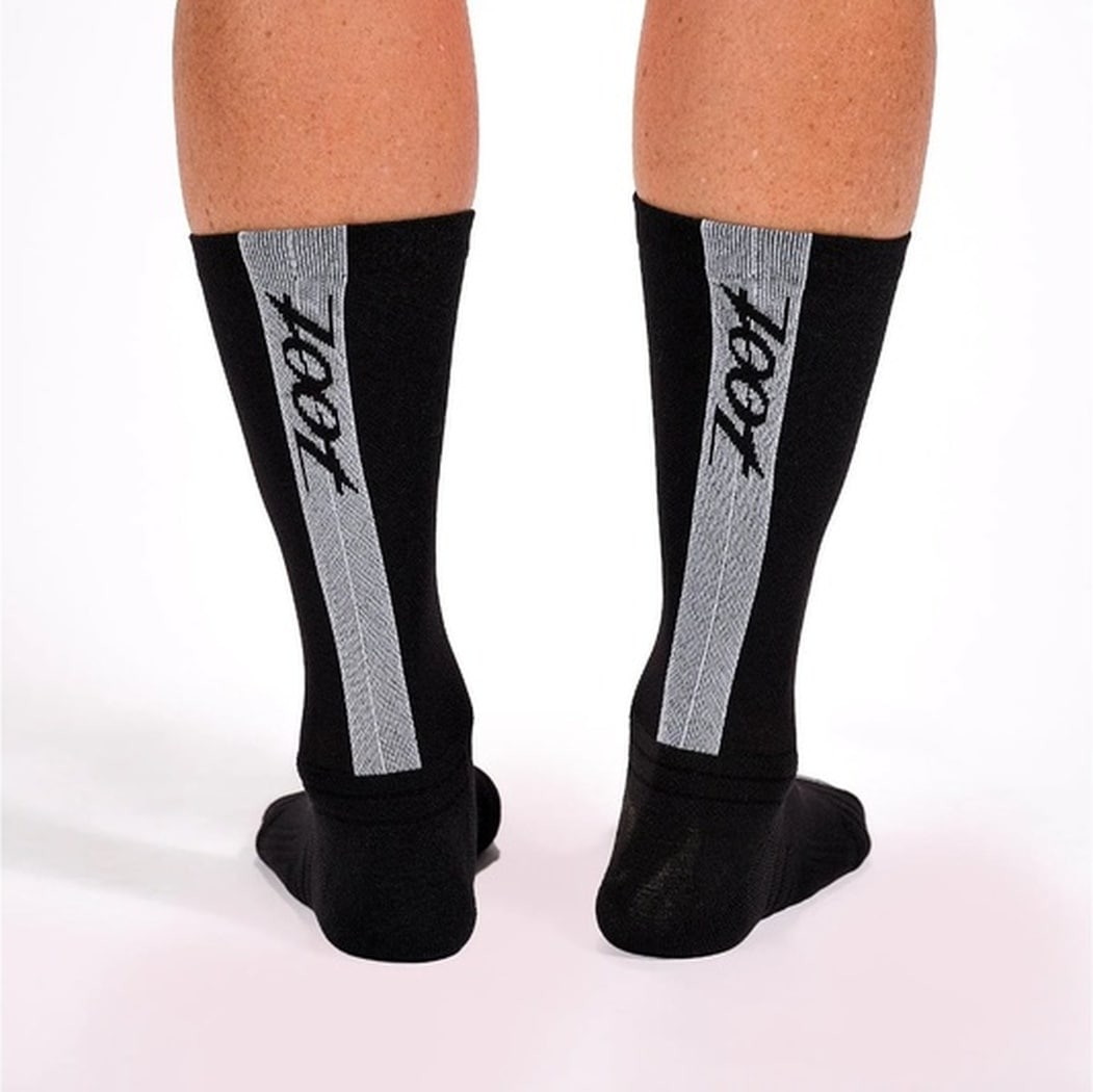 Unisex Zoot Sock 男女兼用 トライアスロン ラン/サイクルソックス -ZUA6520 Black/White