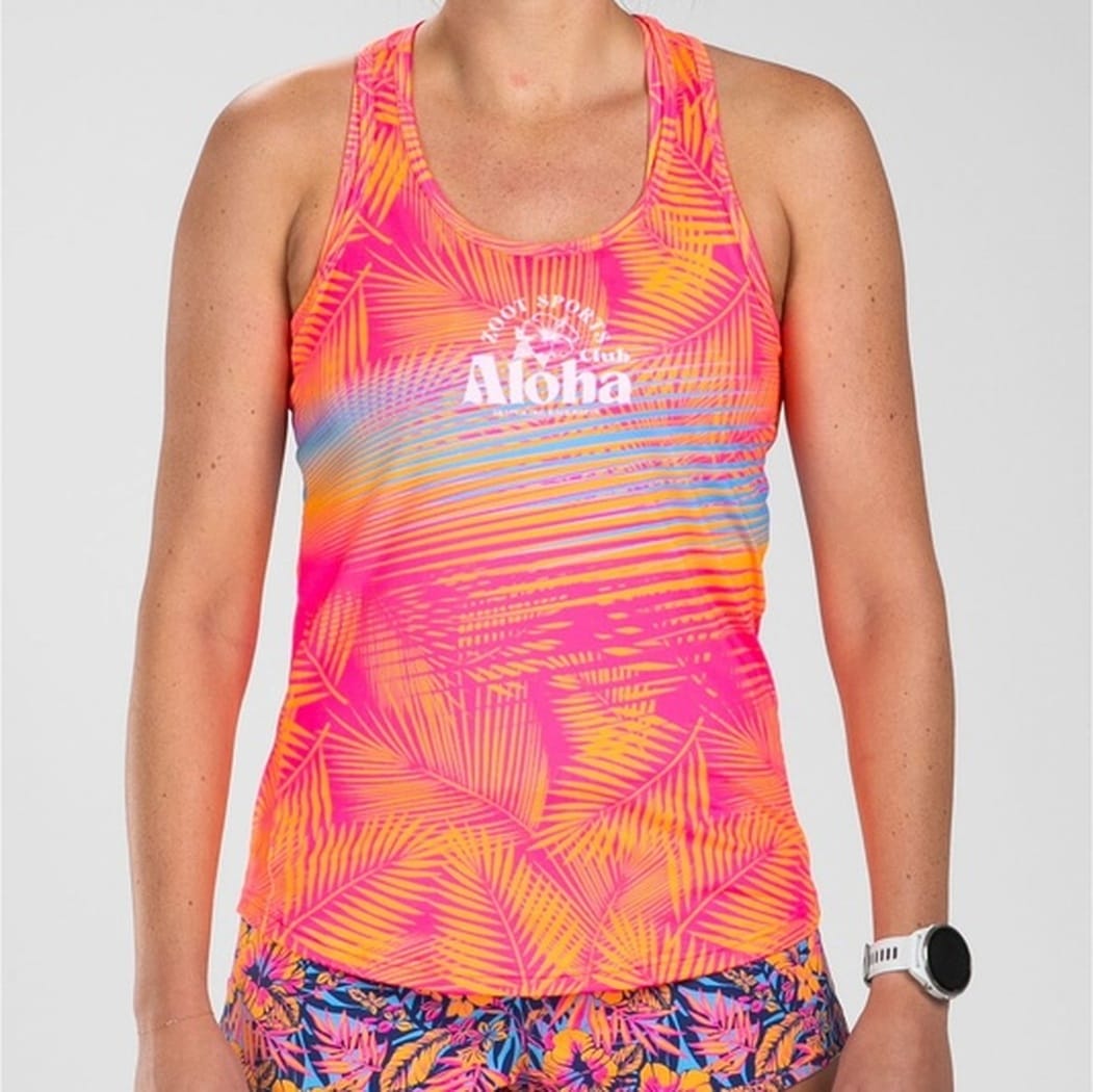 Women's Club Aloha Run Singlet タンクトップ シングレット ZFR11090