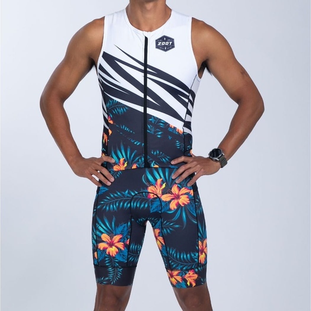 MEN'S TRI SLVS FZ RACESUIT (Hula) トライスーツ ワンピース スリーブレス ZMT36024012