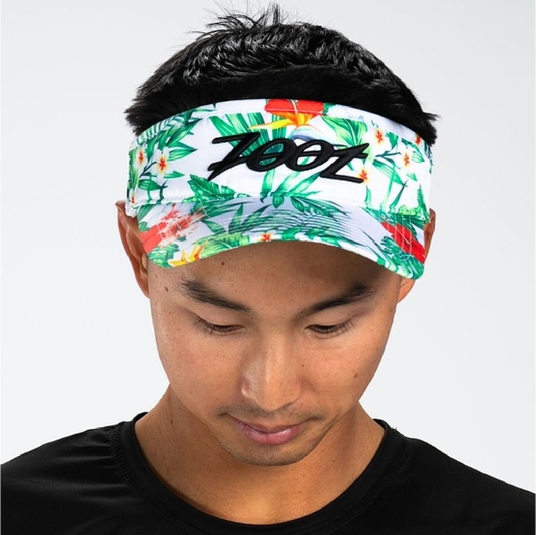 Zoot Unisex トライアスロン サンバイザー Visor White Hawaiian