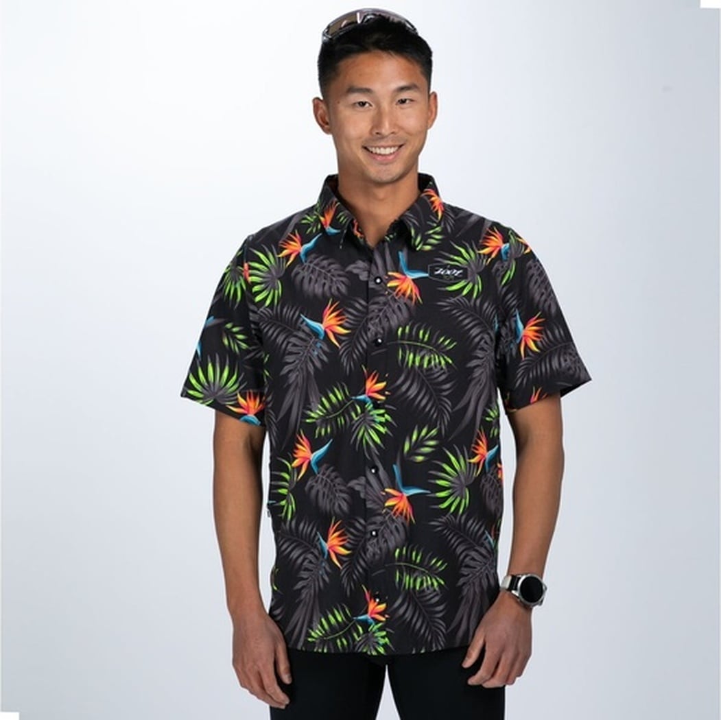 Men's Ltd Button Up Party Shirt (Tropical Magic) パーティーシャツ ZML10008