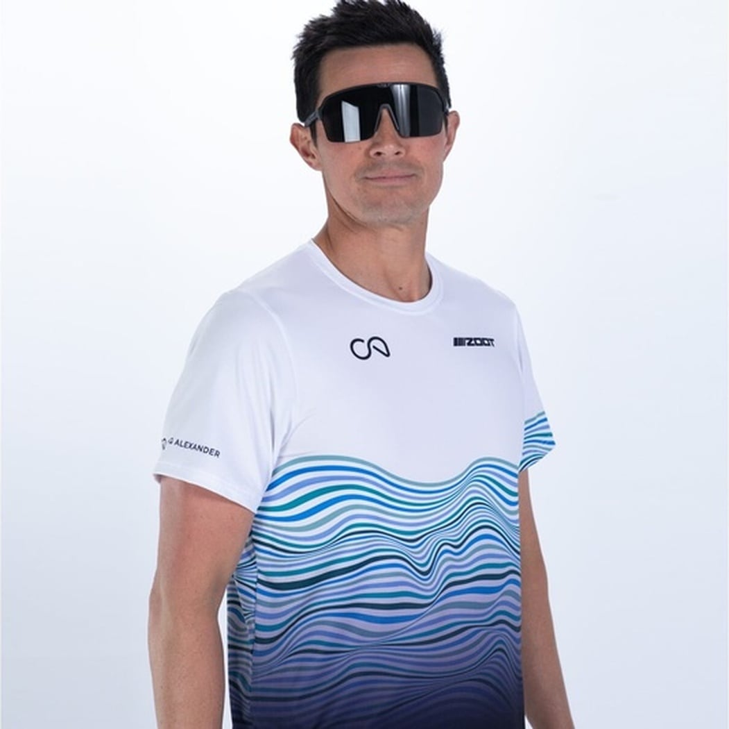 MEN'S RUN TEE (Crowie) メンズ アスリート専用 エアロランシャツ ZMR12021