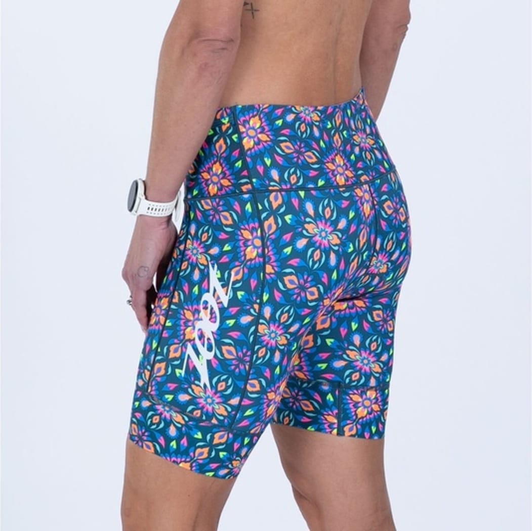 WOMEN TRI 8 SHORT (Kaleidoscope)トライアスロン セパレート トライショーツ トライパンツ ZFT23067
