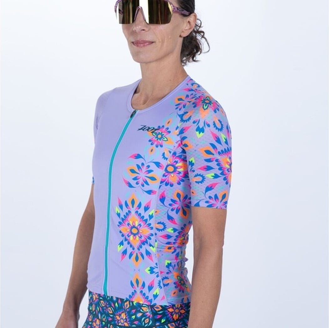 WOMEN'S TRI AERO JERSEY (Kaleidoscope) セパレート トップス トライアスロン トライジャージ  ZFT15072
