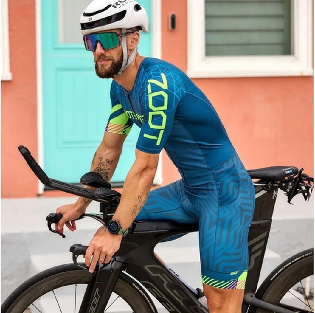 MEN'S TRI AERO FZ RACESUIT (Techno)トライスーツ ワンピース トライウエア トライアスロン ZMT35099