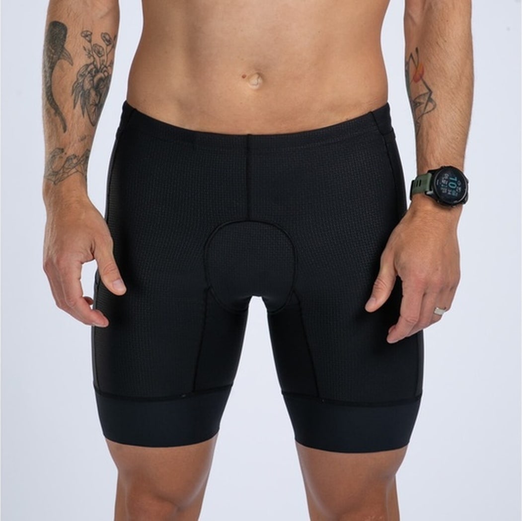 Mens ELITE 2.0 TRI 8" SHORT - (JET BLACK) エリート トライパンツ トライショーツ 8インチ EMT231011