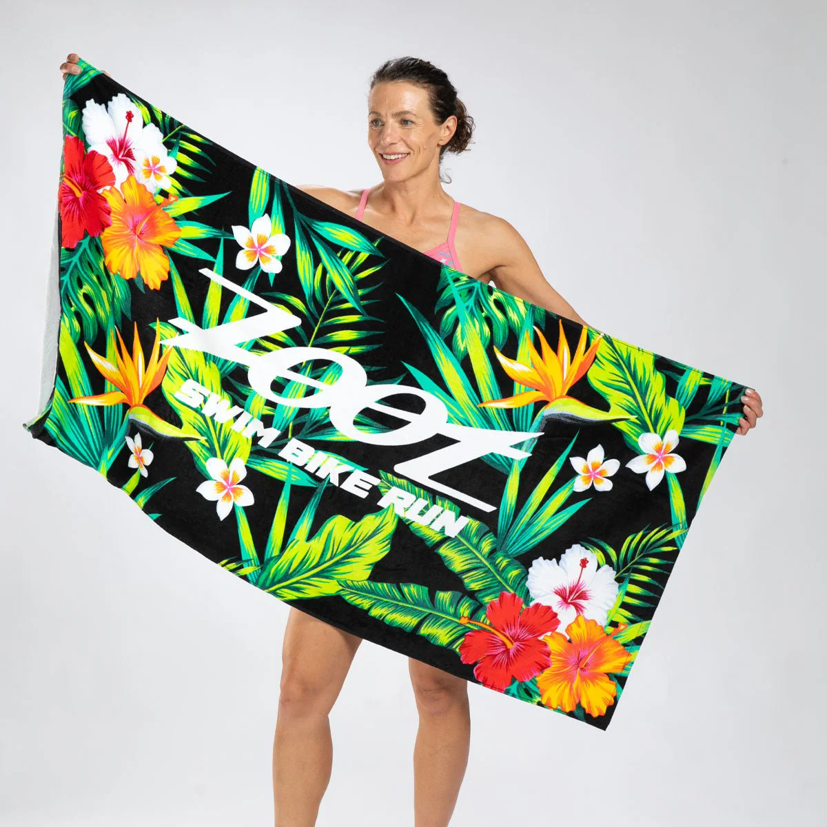 Unisex Zoot Towel (Black Hawaii) オリジナルタオル