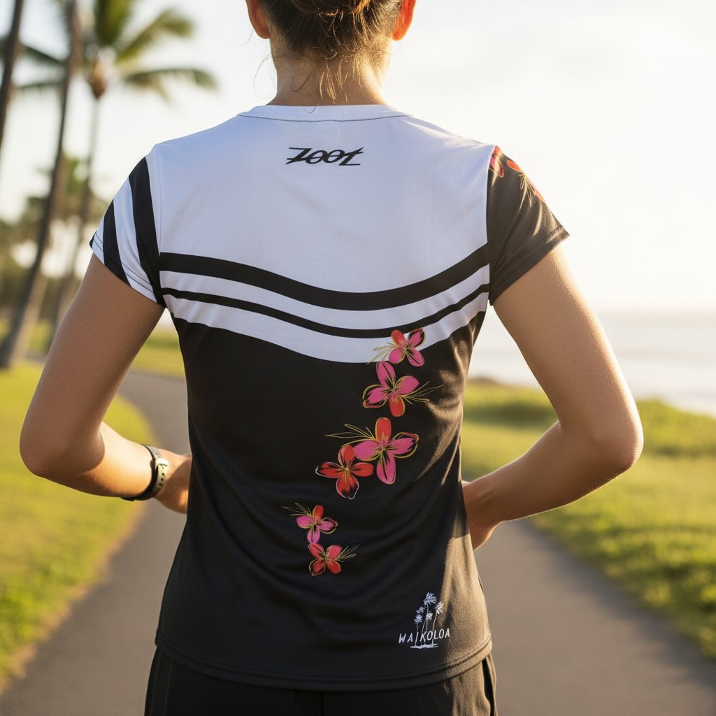 Women's Run Tee (WAIKOLOA) レディース アスリート専用 ランシャツ 日本限定デザイン