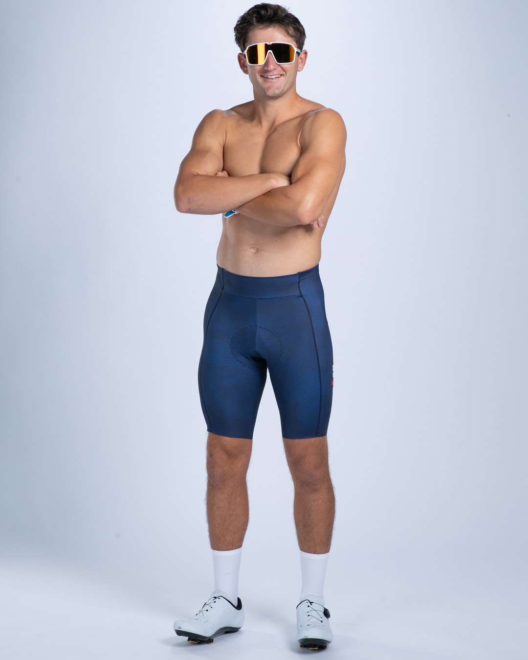 MEN LTD CYCLE SEAMLESS SHORT  (IM Stratos) サイクルショーツ バイクパンツ ボトムス シームレス　ZMC225002