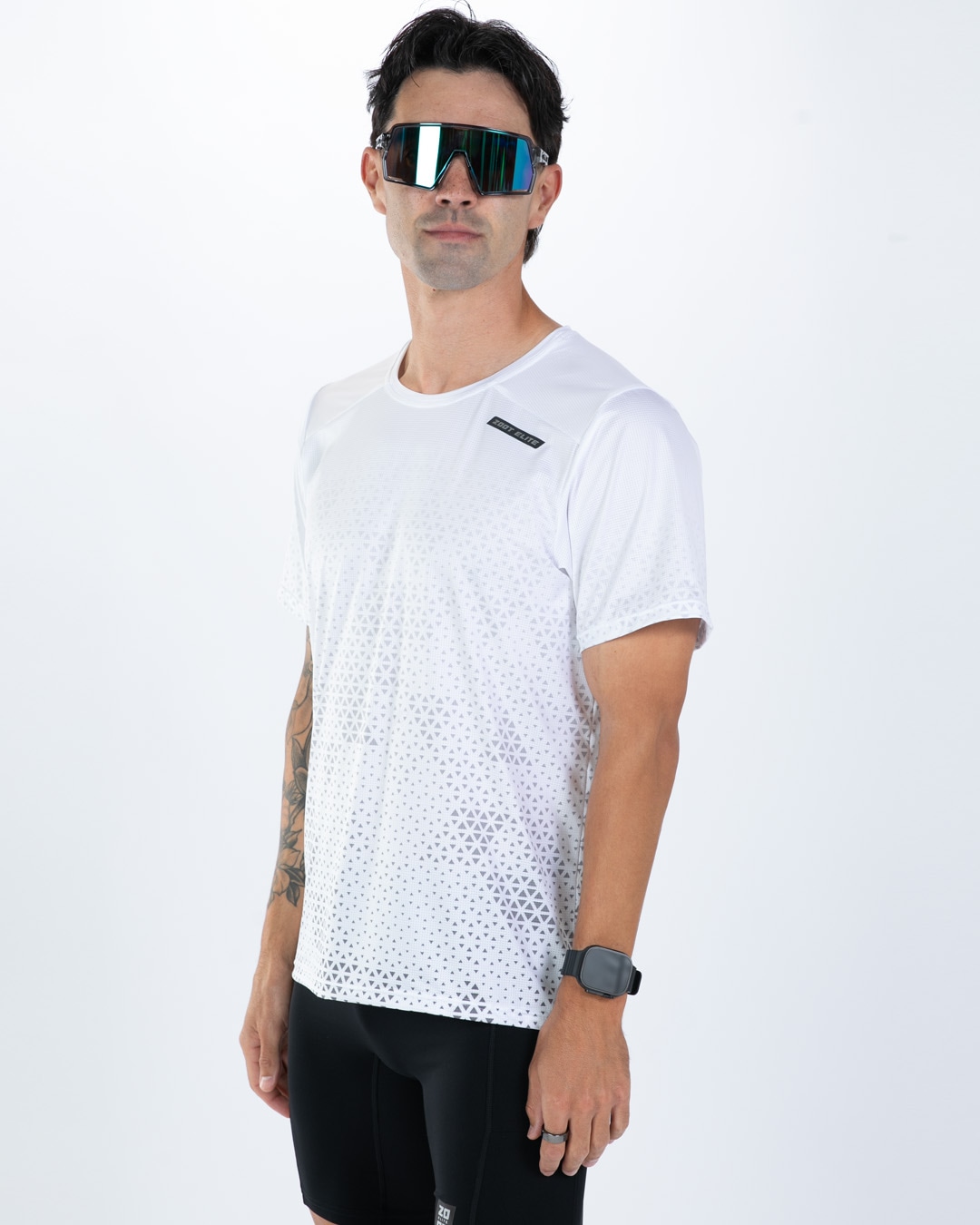Mens Elite Run Tee (Sonic White ) エリートシリーズ ランシャツ ラグジュアリーTee EMR123012