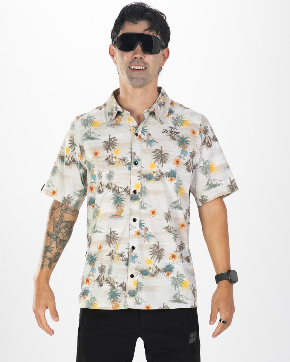 Men's Ltd Button Up Party Shirt (KAHOLO)  パーティーシャツ ドレスシャツ ZML10001