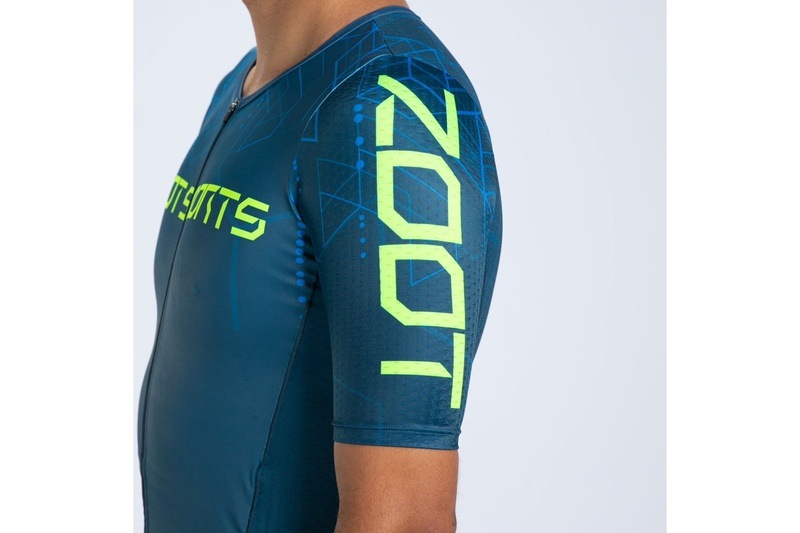 MEN'S TRI AERO FZ RACESUIT (Techno)トライスーツ ワンピース トライウエア トライアスロン ZMT35099