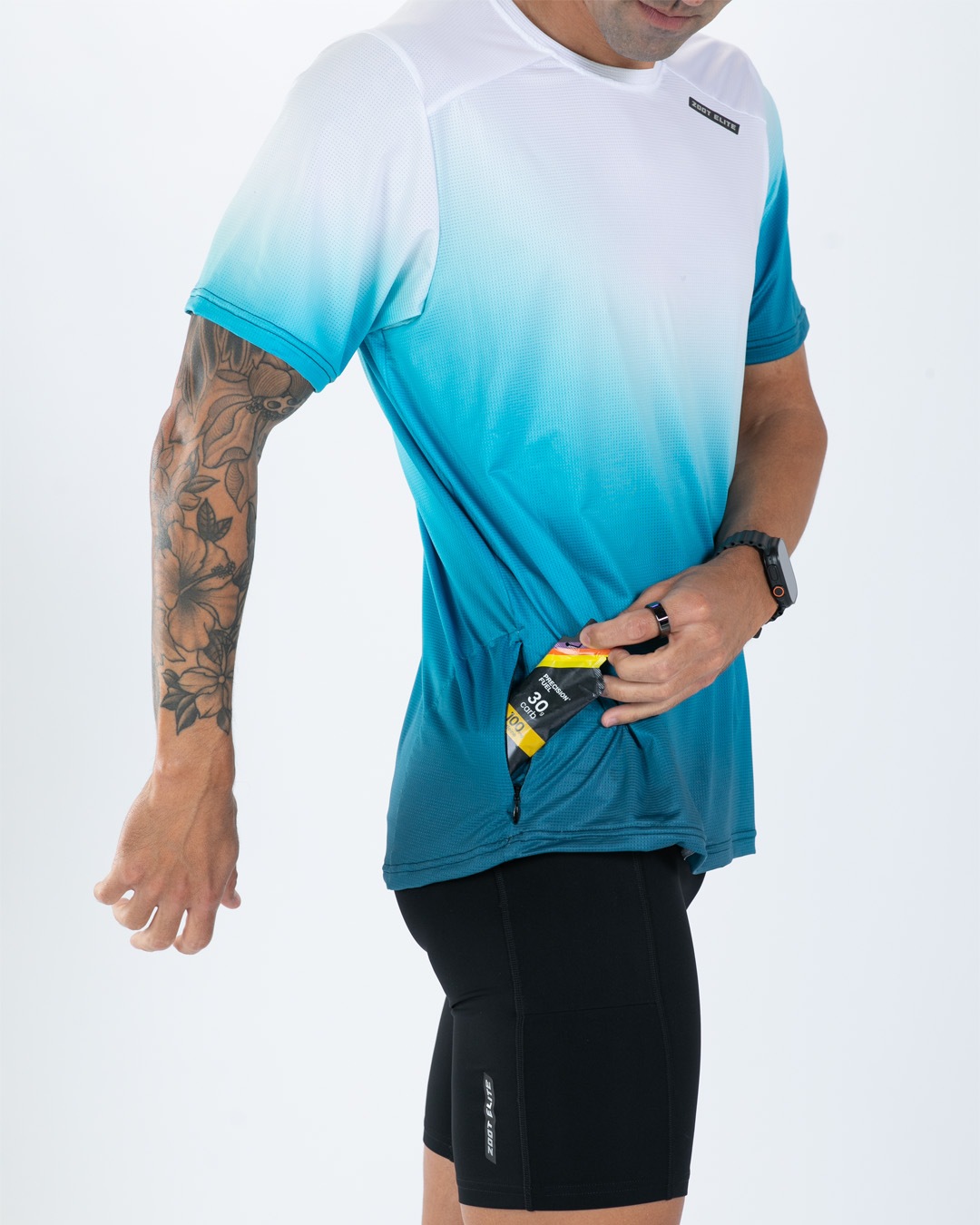 Mens Elite Run Tee (Sonic Wave ) エリートシリーズ ランシャツ ラグジュアリーTee  EMR123012