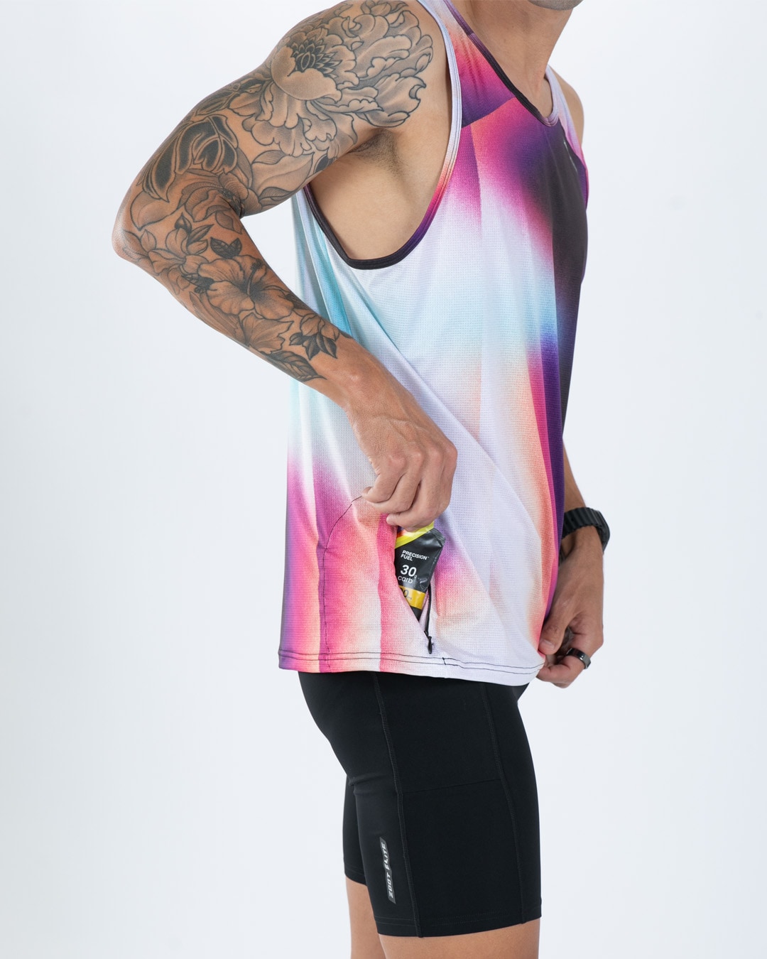 Men ELITE SINGLET - SUBLIMATED-(Sonic Shift) エリート ランシングレット ラグジュアリー タンクトップ EMR113012