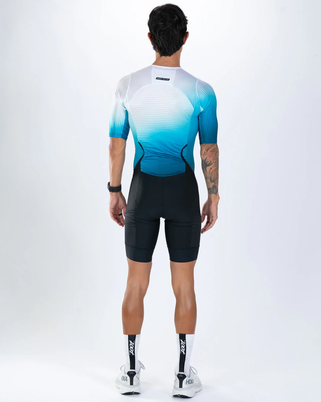 Men's Elite P1 Tri Aero Fz Racesuit( SONIC WAVE)エリートP1 トライスーツ ワンピース トライウエア トライアスロン EMT311012