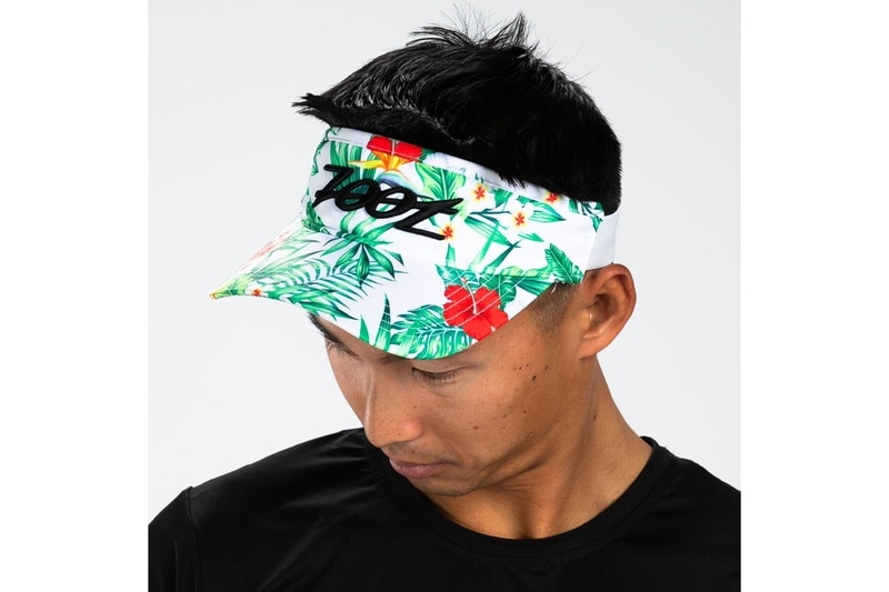 Zoot Unisex トライアスロン サンバイザー Visor White Hawaiian