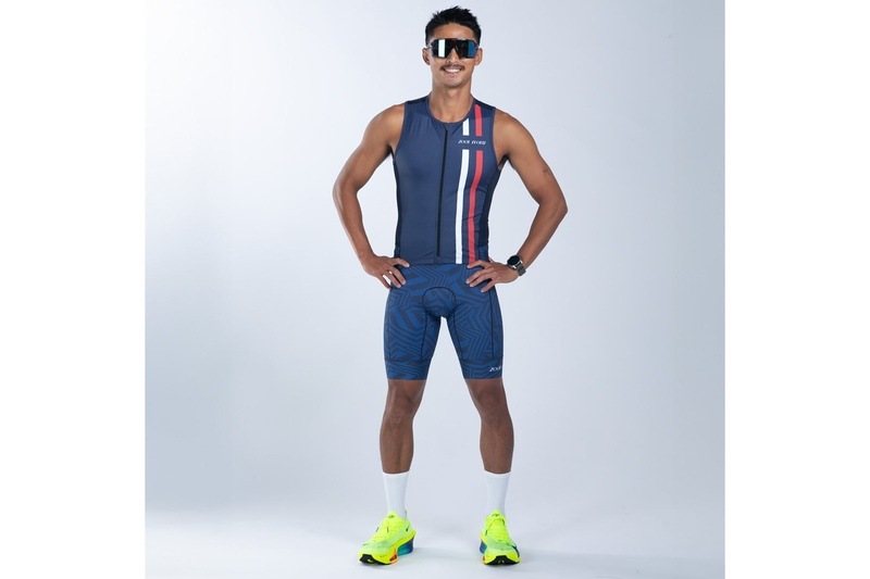 MEN'S TRI SLVS FZ RACESUIT (Allez)トライスーツ ワンピース スリーブレス ZMT36025