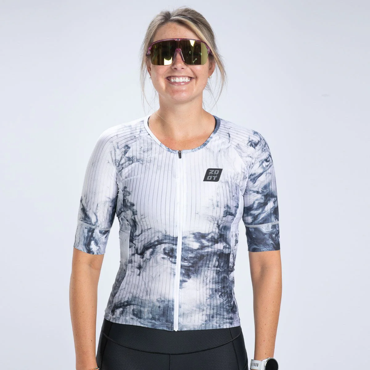 Women's Elite Tri Aero Jersey (Vapor White) セパレート トップス トライアスロン トライジャージ エリートシリーズ ZFT15070