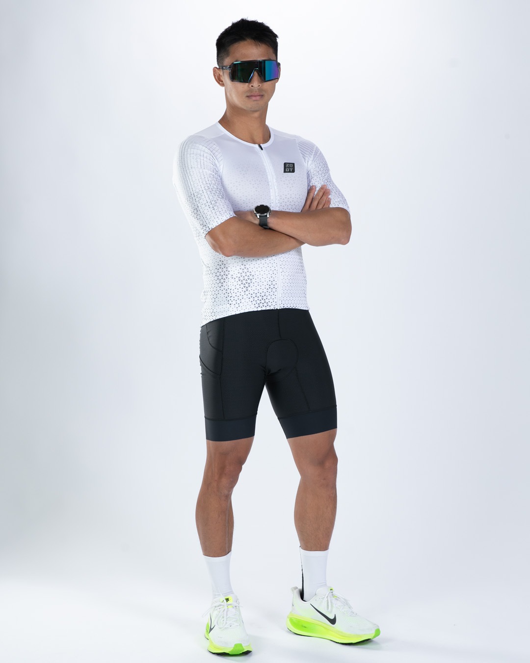 Men's Elite P1 Tri Jersey（ SONIC WHITE）エリートP1 トライジャージ　セパレート トップス 上着のみ EMT101012