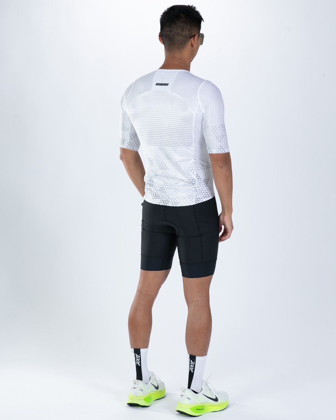 Men's Elite P1 Tri Jersey（ SONIC WHITE）エリートP1 トライジャージ　セパレート トップス 上着のみ EMT101012
