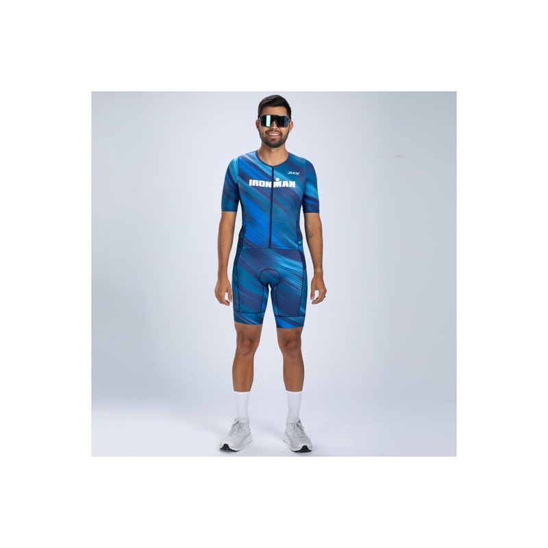 MEN'S TRI AERO FZ RACESUIT (IRONMAN HEAT)トライスーツ ワンピース トライウエア トライアスロン ZMT35010