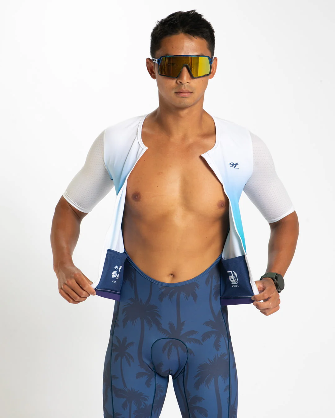MEN'S TRI AERO FZ RACESUIT (PARADISE) トライスーツ ワンピース トライウエア トライアスロン ZMT3500