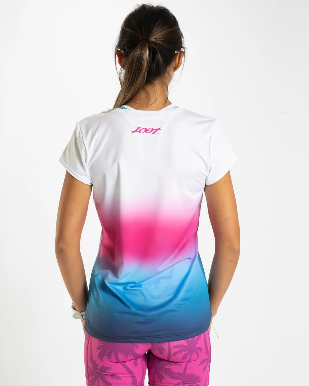 Women's Run Tee ( PARADISE) レディース アスリート専用 エアロランシャツ ZFR12001