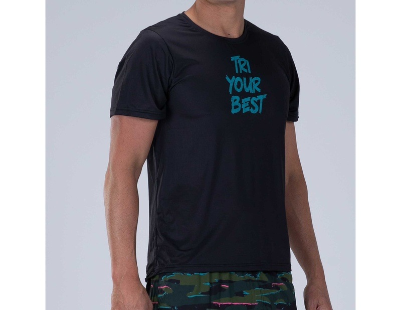 MEN RUN TEE (TRI YOUR BEST) メンズ アスリート専用 Tシャツ ZMR12087