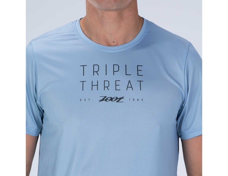 MEN RUN TEE (TRIPLE THREAT) メンズ アスリート専用 ランシャツ ZMR12086