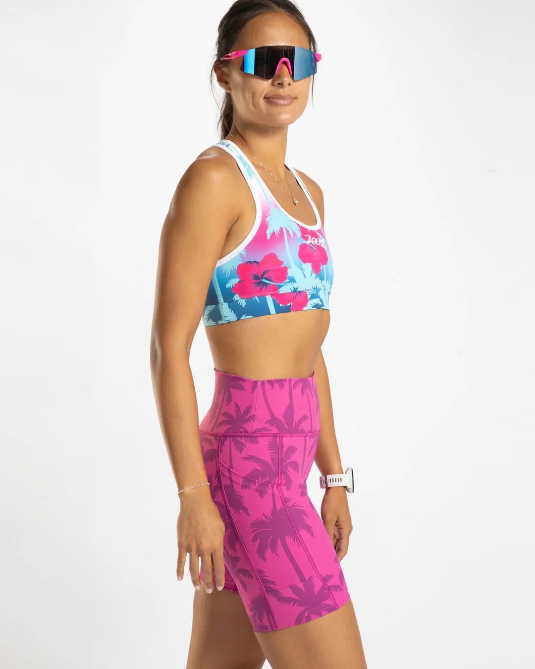 Women's Ltd Run 8" Pulse High-Rise Short (PARADISE) ハーフタイツ　8インチショーツ パルスシリーズ 　ZFR27201