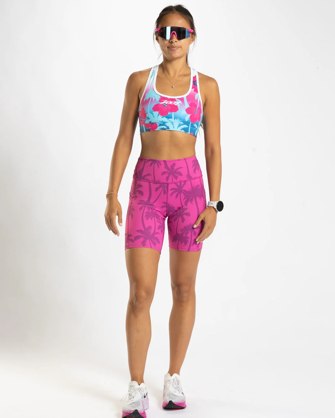 Women's Ltd Run 8" Pulse High-Rise Short (PARADISE) ハーフタイツ　8インチショーツ パルスシリーズ 　ZFR27201