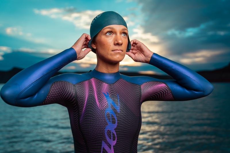 Women's Wetsuit Wiki Wiki (Aurora Float-Coral Reef) ウイメンズ ウエットスーツ トライアスロン Z2507007