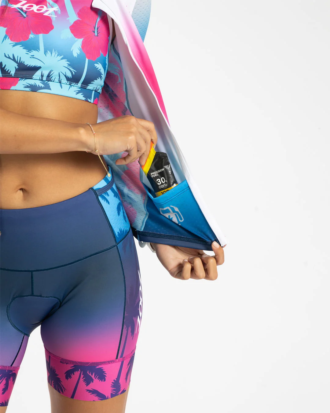 WOMEN'S TRI AERO JERSEY (PARADISE) セパレート トップス トライアスロン トライジャージ ZFT15001