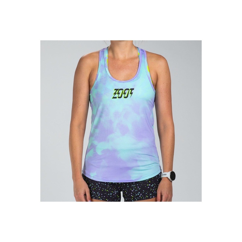 Women Electric Run Singlet タンクトップ シングレット ZFR11091