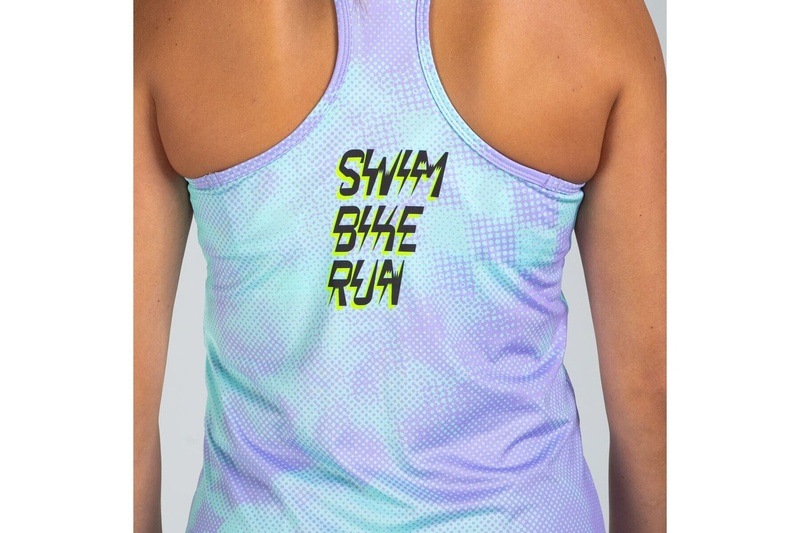 Women Electric Run Singlet タンクトップ シングレット ZFR11091