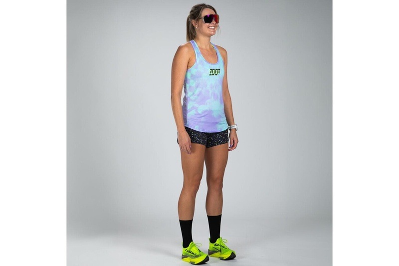 Women Electric Run Singlet タンクトップ シングレット ZFR11091