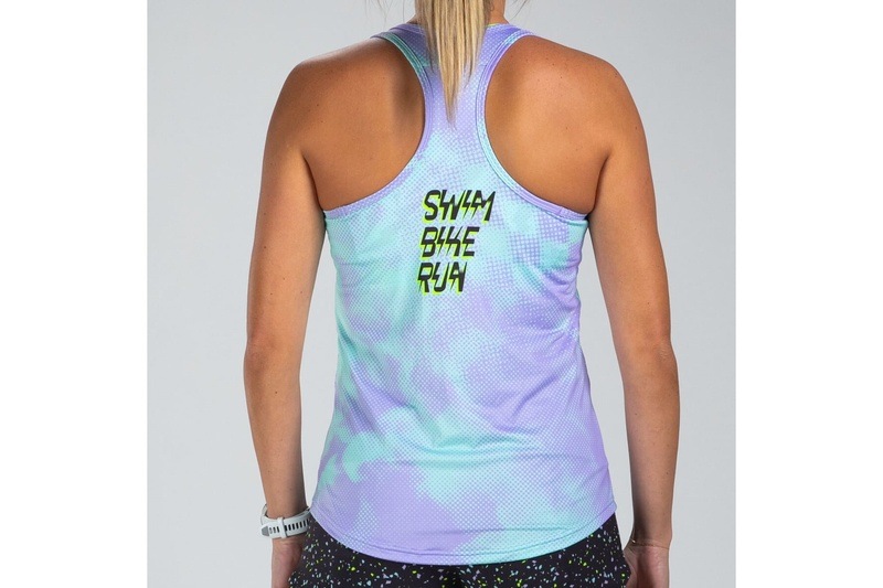 Women Electric Run Singlet タンクトップ シングレット ZFR11091