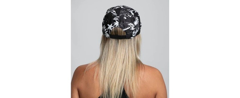 Zoot Unisex Flat Bill Cap (Black and White Floral) ユニセックス DPS社コラボ オリジナルキャップ