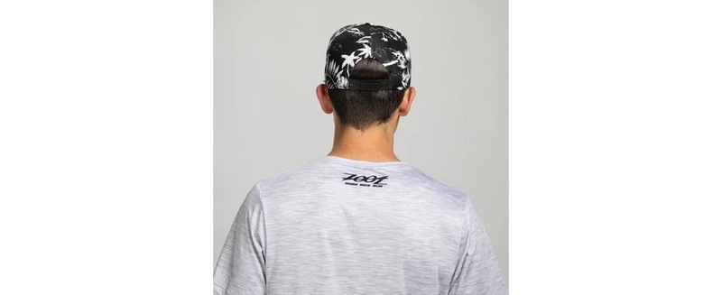 Zoot Unisex Flat Bill Cap (Black and White Floral) ユニセックス DPS社コラボ オリジナルキャップ