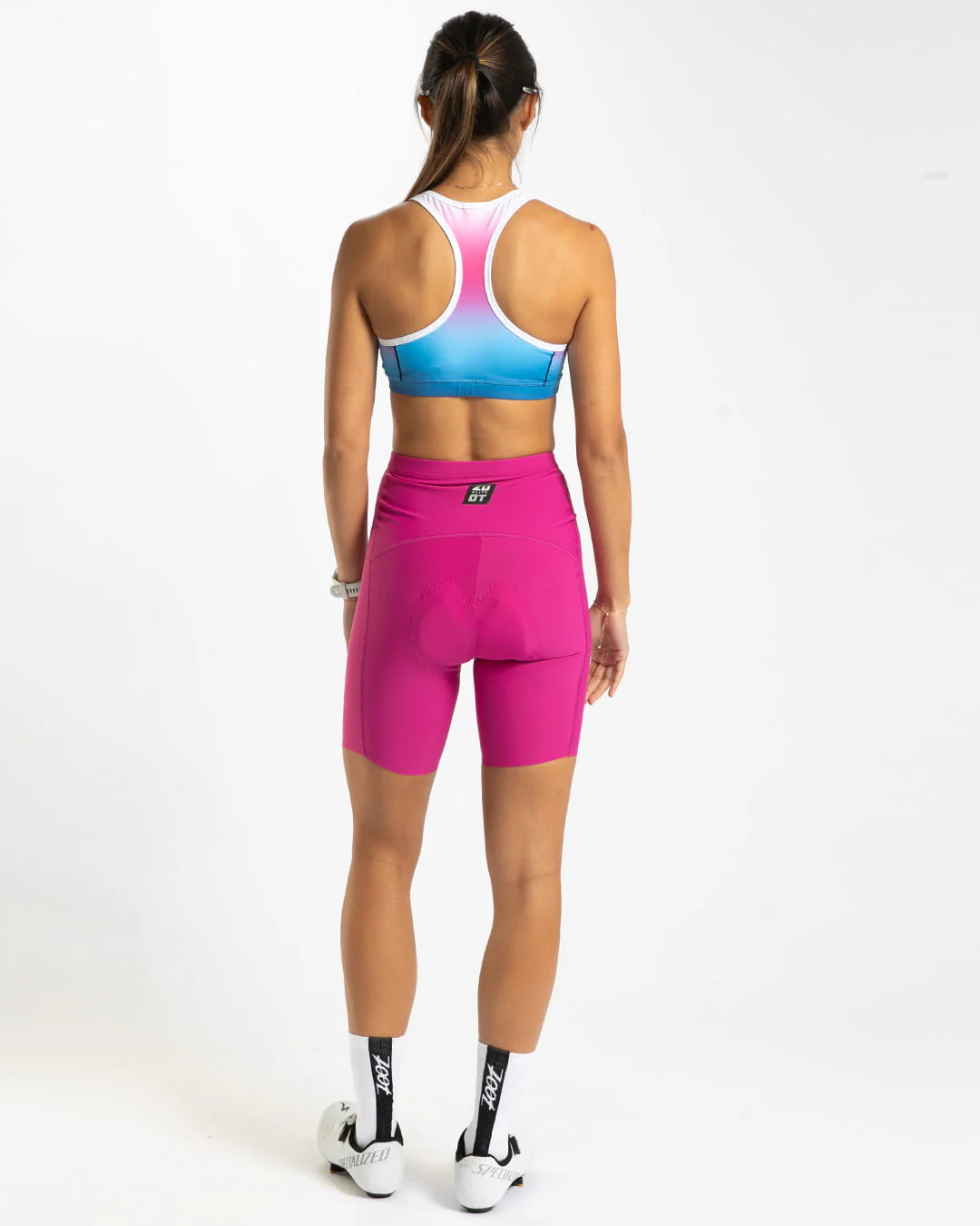 Women's Elite Cycle High Rise Short (Pink Berry)　サイクルショーツ エリートシリーズ　サイクルパンツ バイクパンツ EFC22001