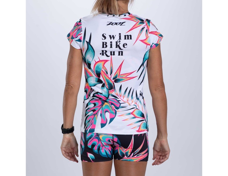 WOMEN RUN TEE (KOA TROPICAL) レディース アスリート専用 Tシャツ ZFR12074