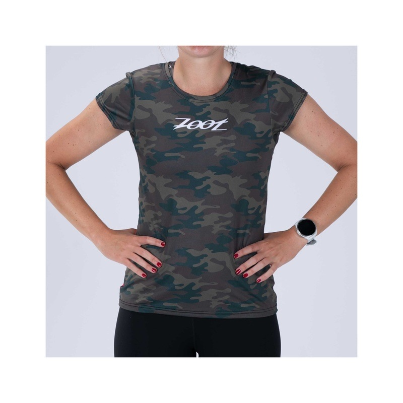 WOMEN RUN TEE (CALI CAMO) レディース アスリート専用 Tシャツ ZFR12069 
